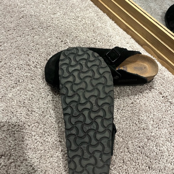 Birkenstock Black Suede Slip-On Clogs - Picture 3 of 4